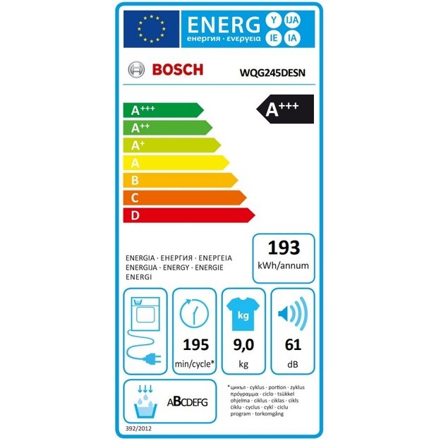 BOSCH WQG245DESN