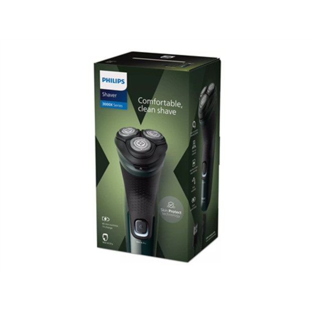 Philips | Shaver | X3002/00 | Operating time (max) 40 min | Wet & Dry | NiMH | Black 3