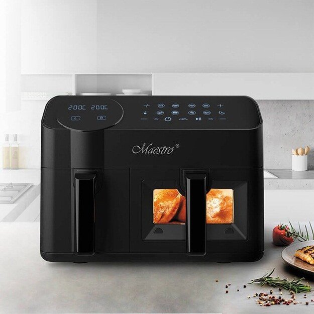 Maestro MR-760 Double deep fat fryer 3.5L+6L Black 3