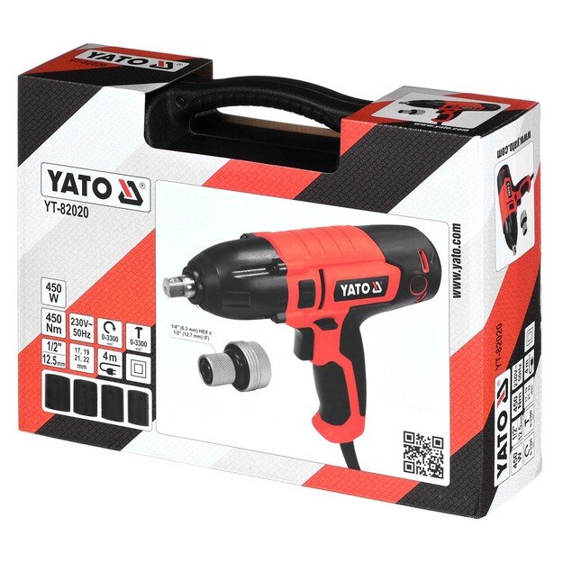 YATO ELECTRIC IMPACT WRENCH 450W 1/2  450Nm 4