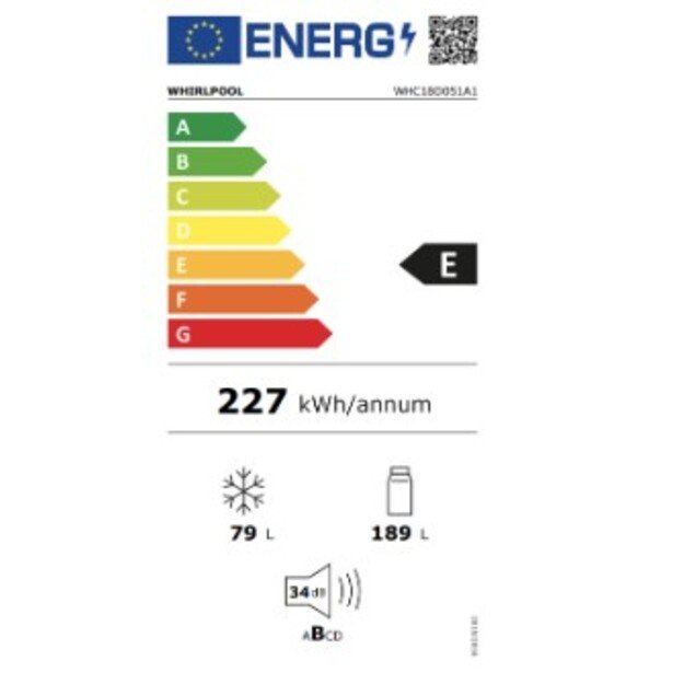 Įmontuojamas &scaron;aldytuvas Whirlpool WHC18D051A1