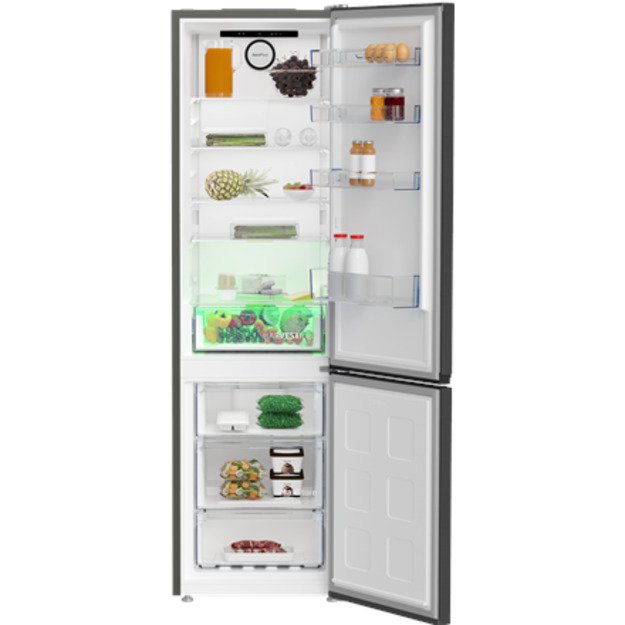 BEKO Refrigerator | B5RCNA405HXBR1 | Energy efficiency class D | Free standing | Combi | Height 203.5 cm | No Frost system | Fri 6