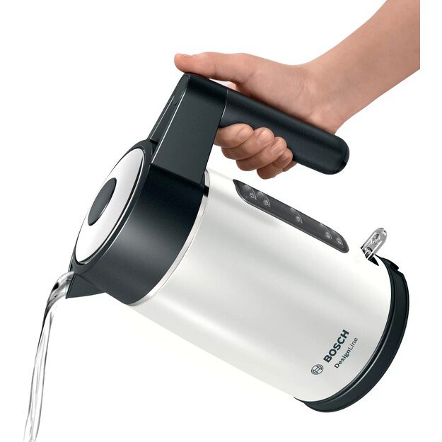 Bosch DesignLine electric kettle 1.7 L 2400 W Black, Silver 1