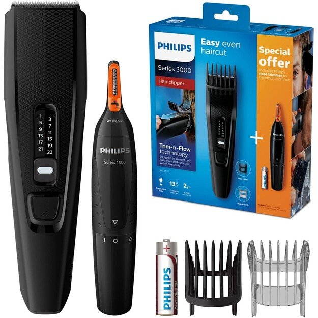 Plaukų kirpimo ma&scaron;inėlė Philips 3000 serija, HC3510/85