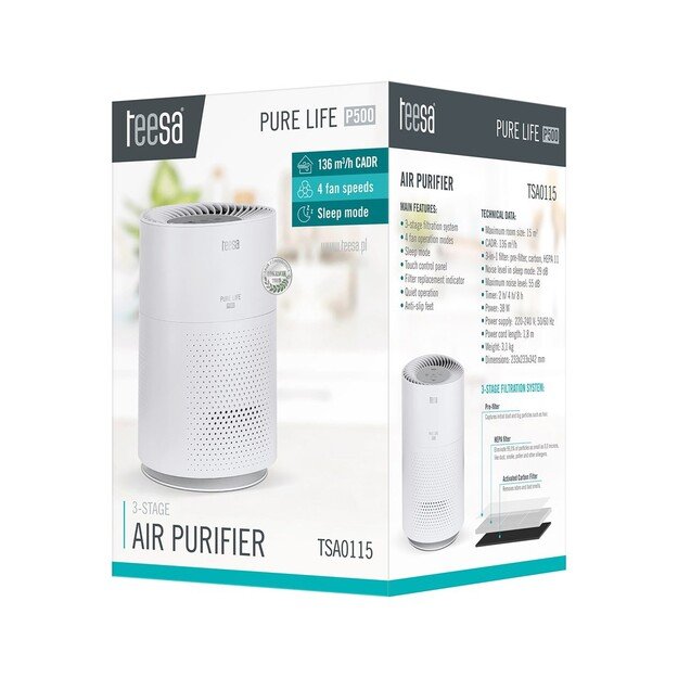 Sharp UA-KIL80E-W air purifier 62 m2 55 dB 103 W White