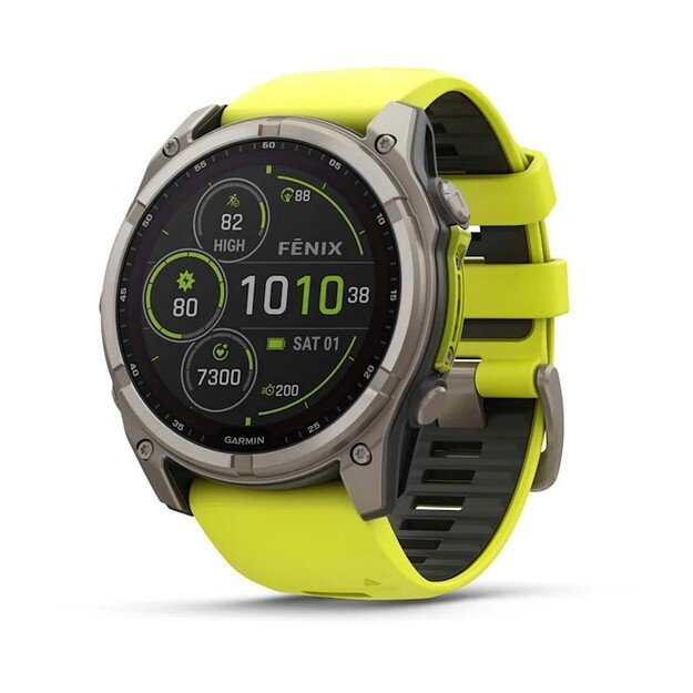 Garmin fenix 8 3.56 cm (1.4 ) 51 mm Digital 280 x 280 pixels Touchscreen Titanium Wi-Fi GPS (satellite)