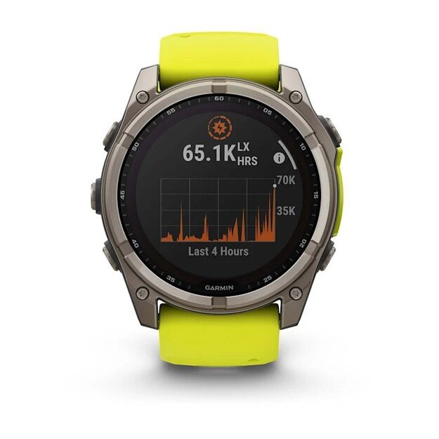 Garmin fenix 8 3.56 cm (1.4 ) 51 mm Digital 280 x 280 pixels Touchscreen Titanium Wi-Fi GPS (satellite)