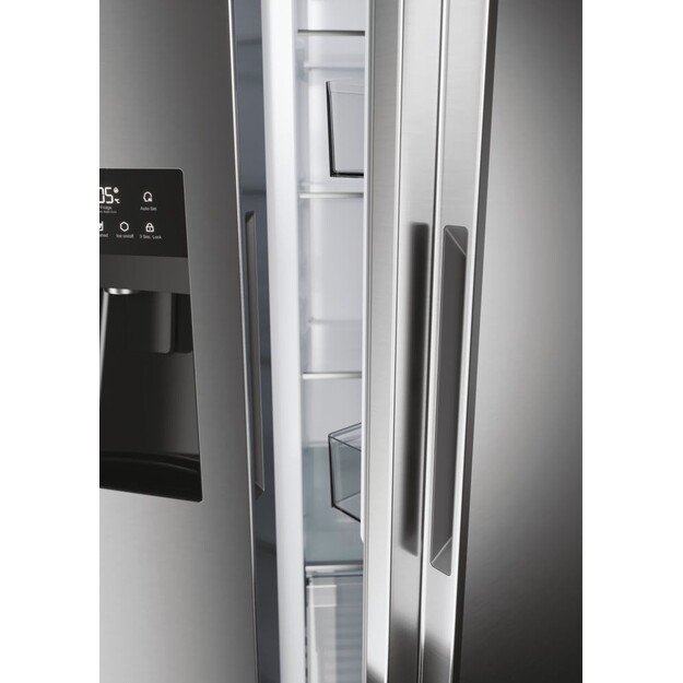Haier SBS 90 Serie 5 HSR5918DIMP Free-standing double-sided fridge-freezer combination 511 l D Platinum, stainless steel 11