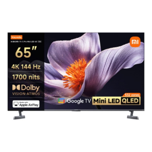 TV | S Pro Mini LED 65 2026 | Xiaomi 65 | Smart TV | Google TV | 4K UHD | Dark Grey