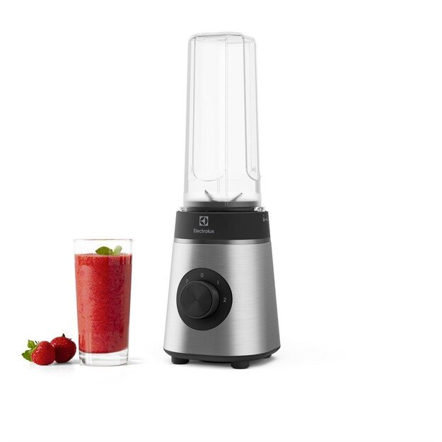Electrolux E4CB1-6ST 1 L Tabletop blender 350 W Black, Stainless steel, Transparent