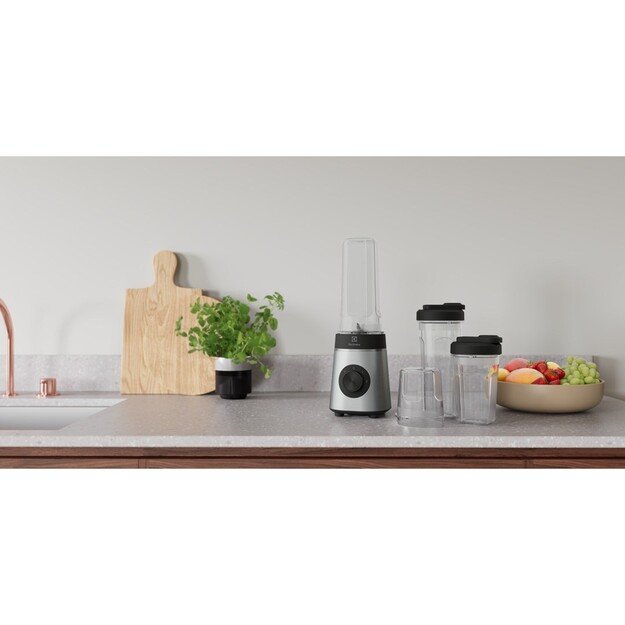 Electrolux E4CB1-6ST 1 L Tabletop blender 350 W Black, Stainless steel, Transparent