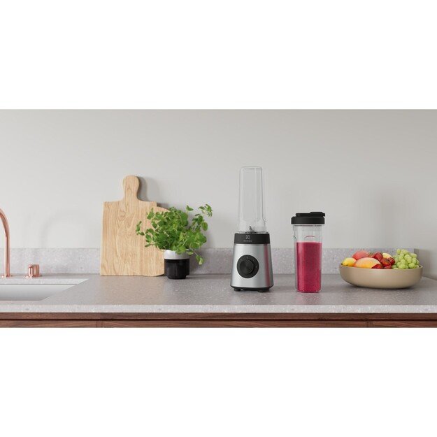 Electrolux E4CB1-6ST 1 L Tabletop blender 350 W Black, Stainless steel, Transparent