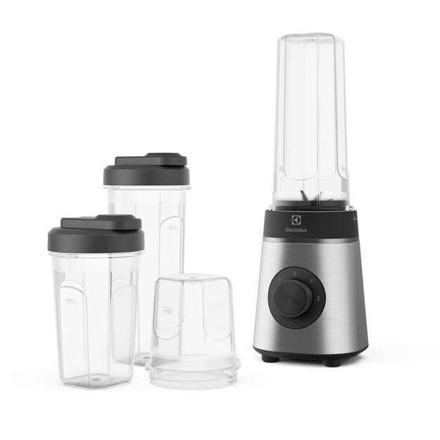 Electrolux E4CB1-6ST 1 L Tabletop blender 350 W Black, Stainless steel, Transparent