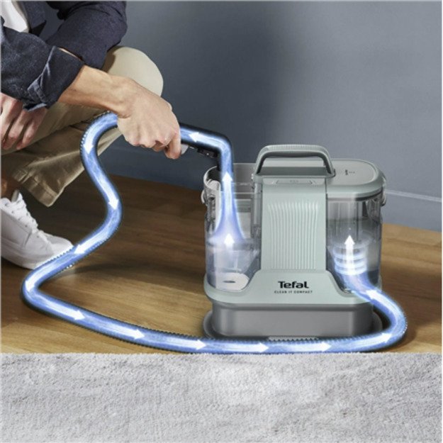 TEFAL Carpet and Upholstery Cleaner | IZ3020F0 Clean it Compact | Corded operating | Washing function | 400 W | Operating radius