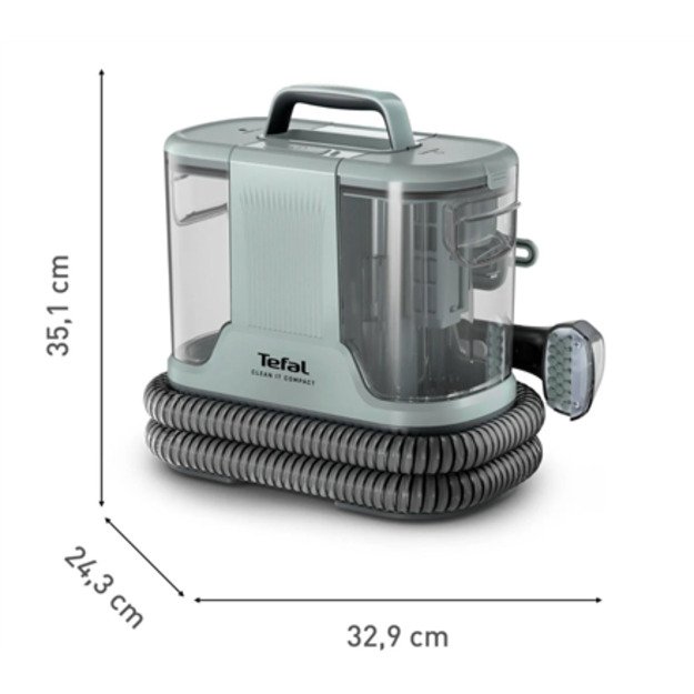 TEFAL Carpet and Upholstery Cleaner | IZ3020F0 Clean it Compact | Corded operating | Washing function | 400 W | Operating radius