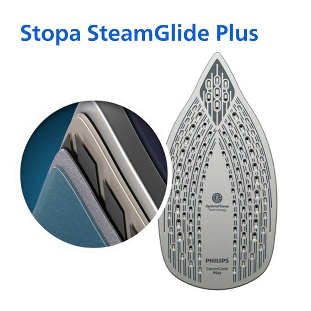 Philips 6000 series DST6120/20 iron Steam iron SteamGlide Plus soleplate 2600 W Blue