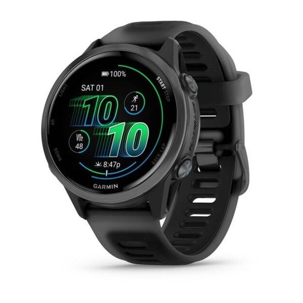 Garmin Forerunner 570 3.05 cm (1.2 ) AMOLED 42 mm Digital 390 x 390 pixels Touchscreen Black Wi-Fi GPS (satellite)