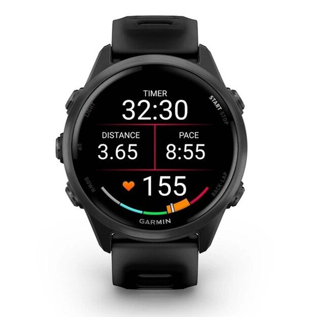 Garmin Forerunner 570 3.05 cm (1.2 ) AMOLED 42 mm Digital 390 x 390 pixels Touchscreen Black Wi-Fi GPS (satellite)