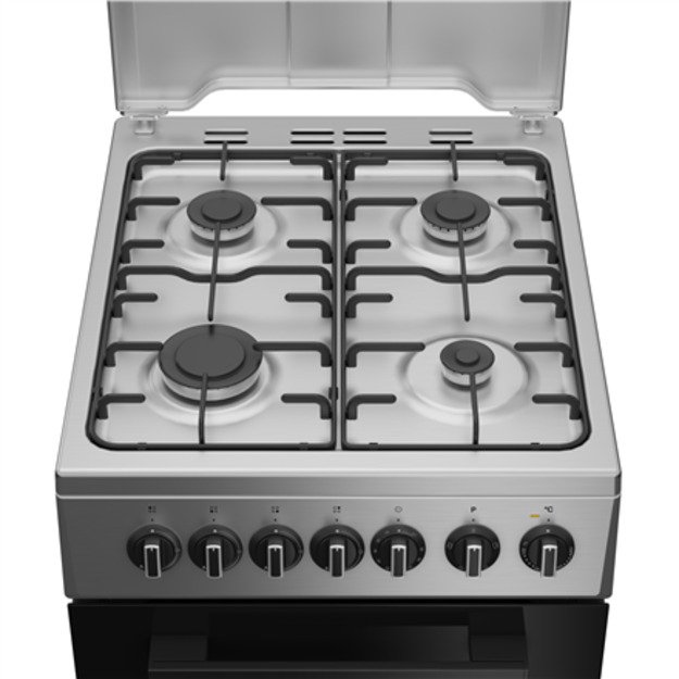 INDESIT Cooker | I5G5PMX | Hob type Gas | Oven type Electric | Stainless Steel | Width 50 cm | Grilling | Depth 60 cm | 60 L