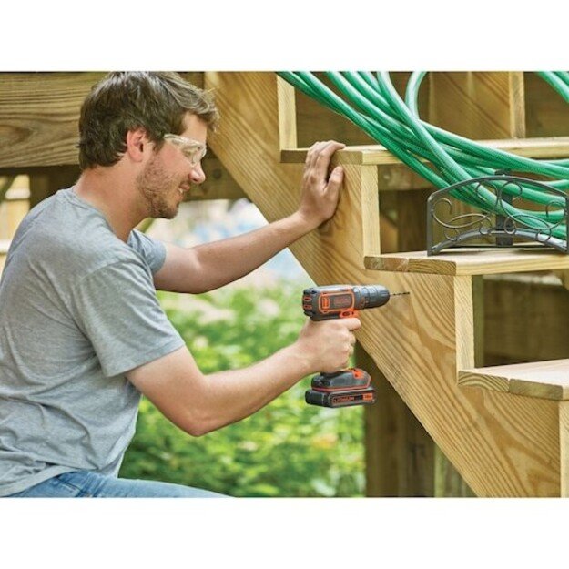 Black and Decker BDCDC18-QW drill 650 RPM Black, Orange