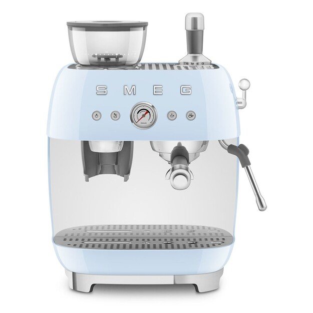 Smeg EGF03PBEU Espressomaschine, Kaffeevollautomat 50s Style, pastellblau