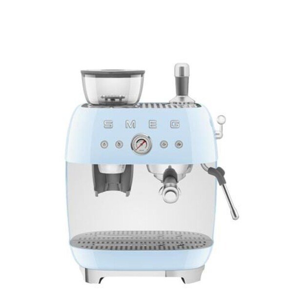 Smeg EGF03PBEU Espressomaschine, Kaffeevollautomat 50s Style, pastellblau