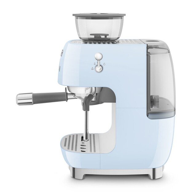 Smeg EGF03PBEU Espressomaschine, Kaffeevollautomat 50s Style, pastellblau