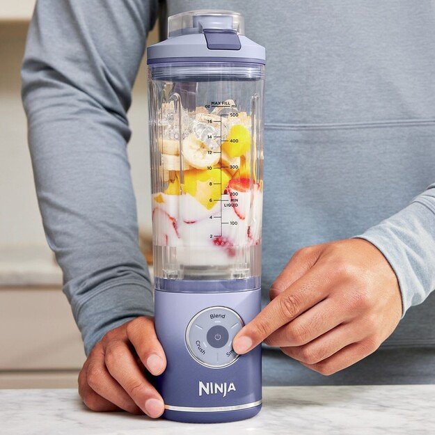 SharkNinja BC251EULD Blast Max Mixer/Blender/Smoothie Maker, 570 ml, lavendel
