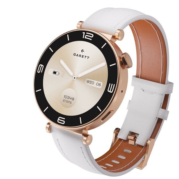 I&scaron;manusis laikrodis su lietuvi&scaron;ku meniu Garett Rose Gold Solid steel