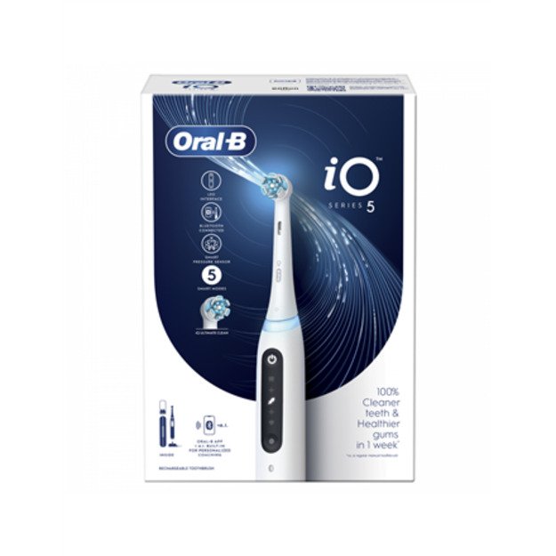 Braun Oral-B Elektrinis dantų šepetėlis iO5 Quite White 1
