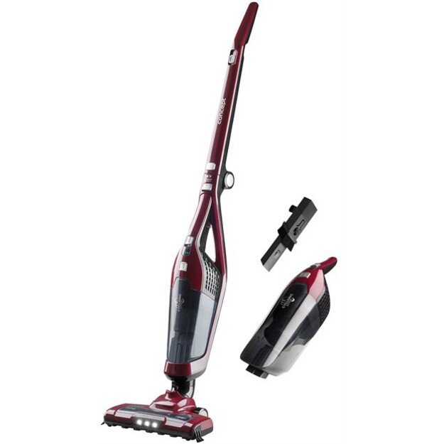Concept VP4136 stick vacuum/electric broom 2-in-1 stick vacuum AC Dry&wet Bagless 600 L 100 W Black, Red