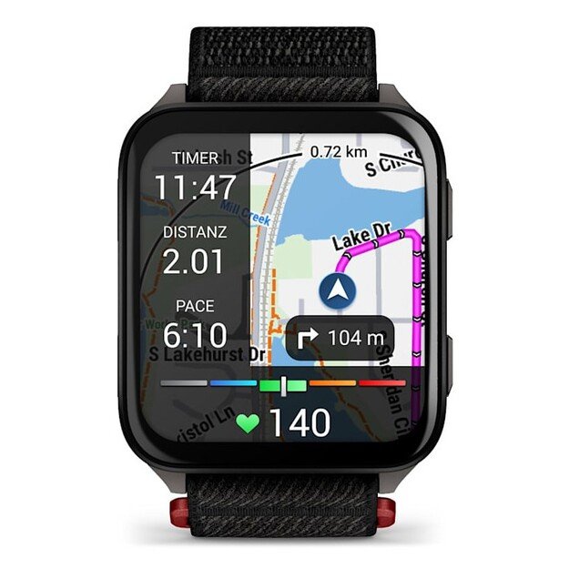 Garmin Venu X1 5.08 cm (2 ) AMOLED Digital 448 x 486 pixels Touchscreen Black Wi-Fi GPS (satellite) 5