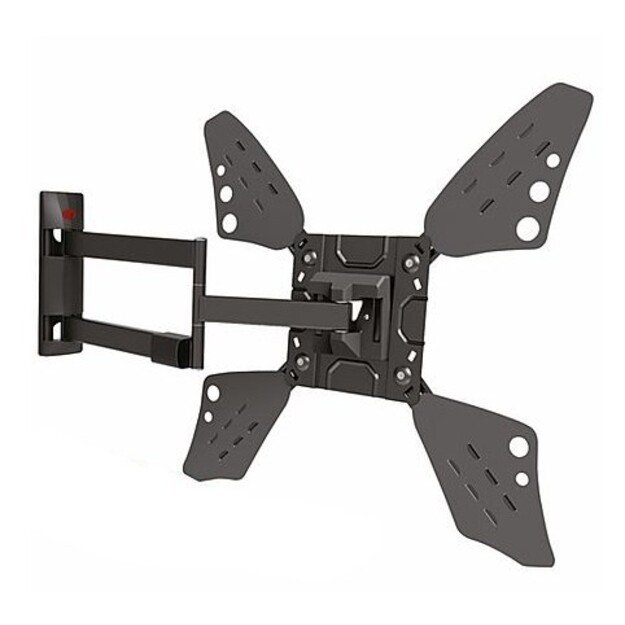 BARKAN 3400L.B 65  lygiam/lenktam TV, 4 lankstų, sieninis, juodas