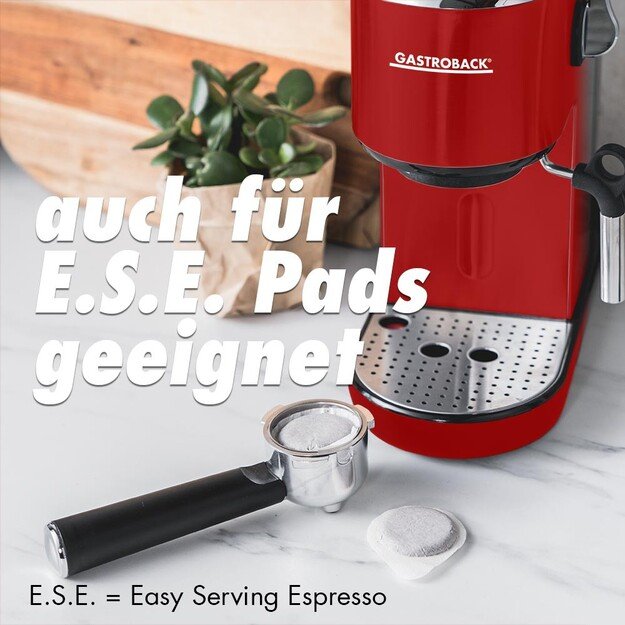 Gastroback 42719 Design Espresso Piccolo red 1