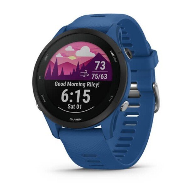 Garmin Forerunner 255 3.3 cm (1.3 ) MIP 46 mm Digital 260 x 260 pixels Touchscreen Blue Wi-Fi GPS (satellite)