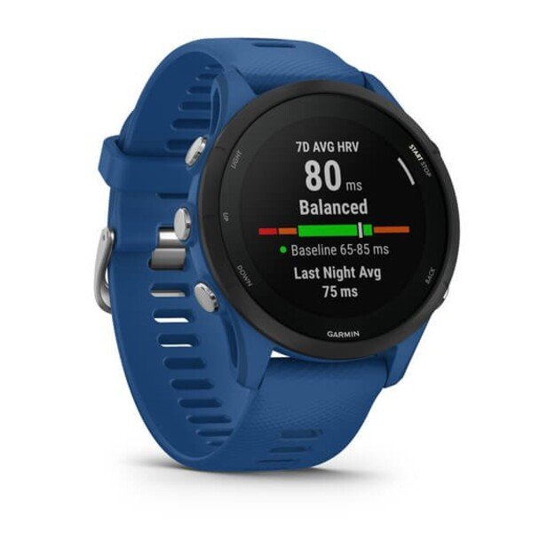 Garmin Forerunner 255 3.3 cm (1.3 ) MIP 46 mm Digital 260 x 260 pixels Touchscreen Blue Wi-Fi GPS (satellite) 6