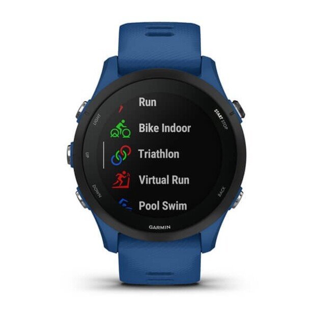 Garmin Forerunner 255 3.3 cm (1.3 ) MIP 46 mm Digital 260 x 260 pixels Touchscreen Blue Wi-Fi GPS (satellite) 4