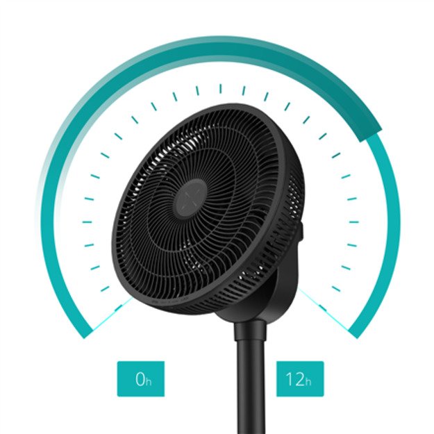 Duux Fan | Whisper Flex 2 | Stand Fan | 2-21.5 W | Diameter 34 cm | Number of speeds 30 | Oscillation | Remote control | Black