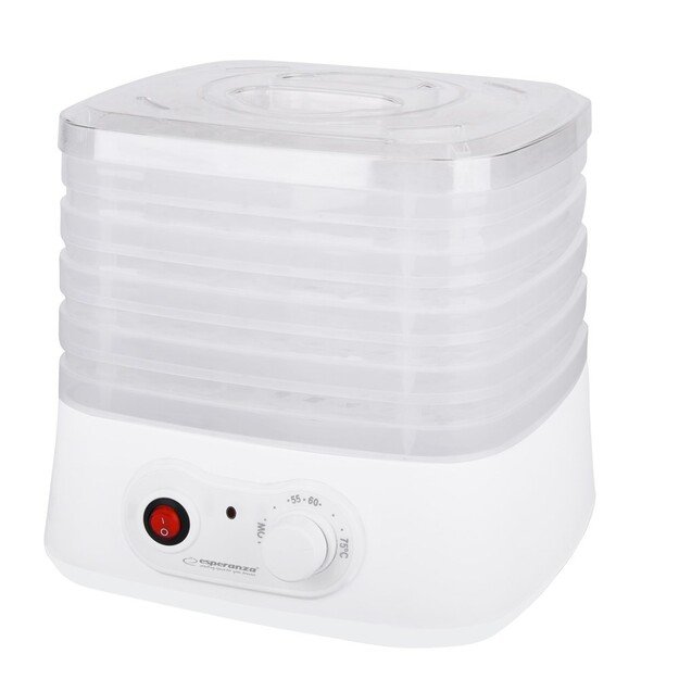 Esperanza EKD004 Food dehydrator,Transparent,White 250 W 2