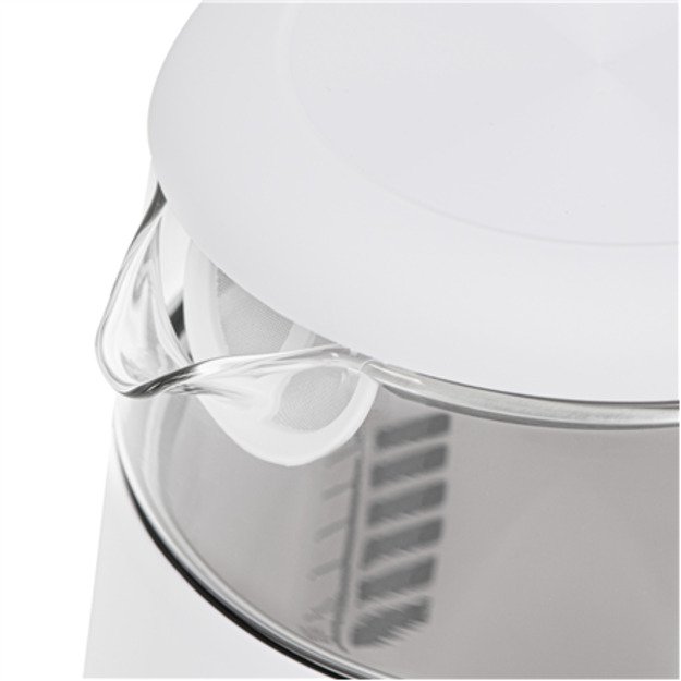 Adler Kettle with LED Display | AD 1305 | Electric | 2200 W | 1.7 L | Plastic | 360&deg; rotational base | White/Gold