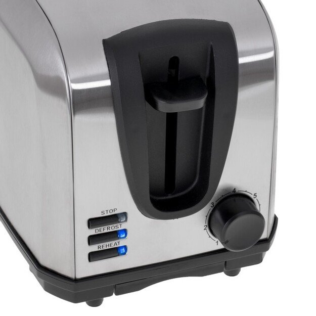 Adler Toaster AD 3222 Power 700 W Number of slots 2 Housing material Stainless steel Silver
