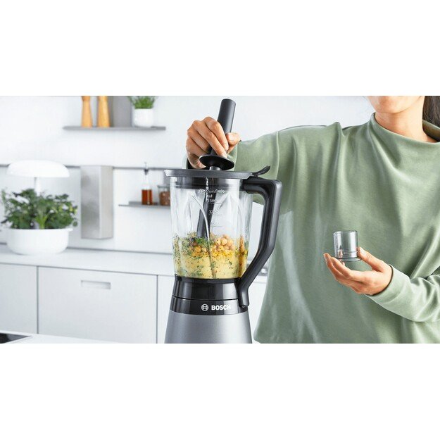 Bosch MMB6174S mixer Stand mixer 1200 W Black, Metallic, Transparent