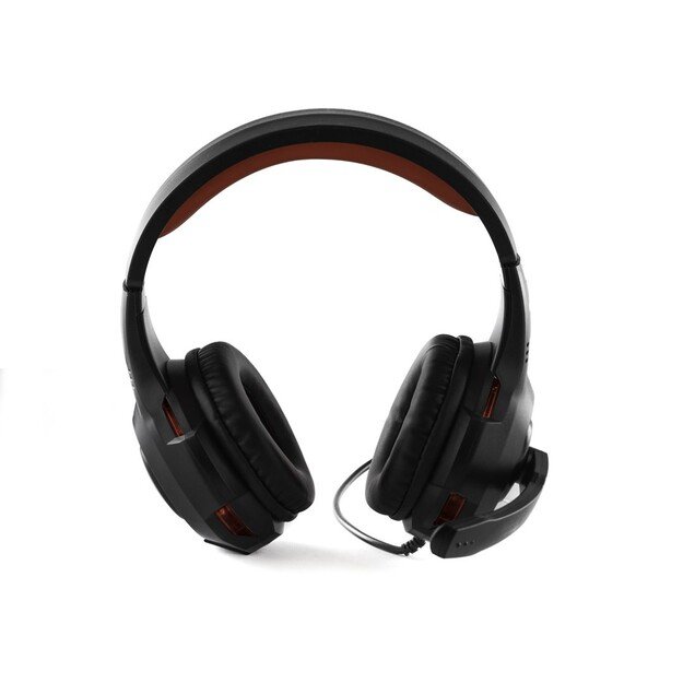 Preo 125085402 headphones/headset Wired Head-band Gaming Black, Red