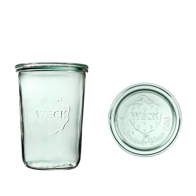 Jar, 850 ml, with lid, Mold, 6 pcs