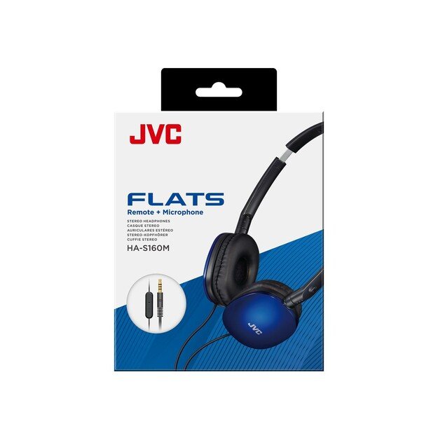 JVC HA-S160M-AU headphones/headset Wired Head-band Calls/Music Blue