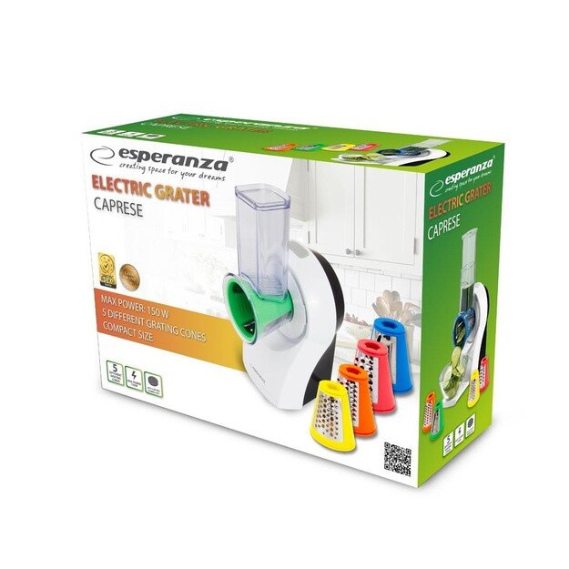 Shredder electric Esperanza CAPRESE EKM026 (150W, white color)