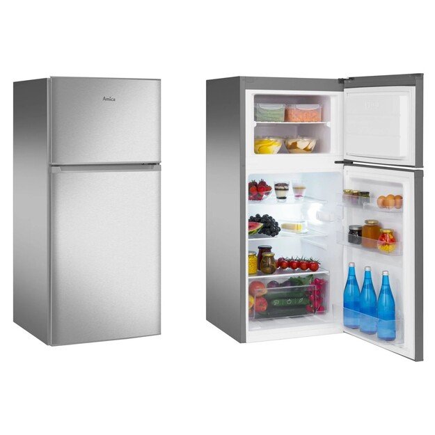 AMICA FD2015.4X(E) Silver Refrigerator with Freezer 9