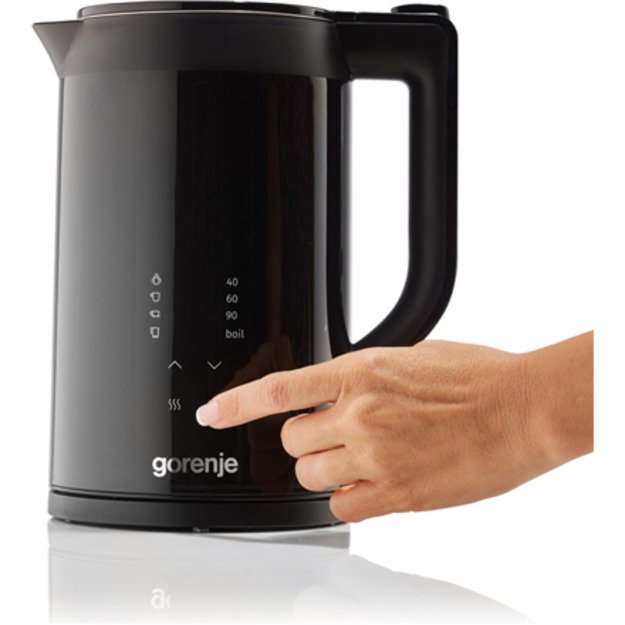 Gorenje Kettle | K17DWDII | Electric | 2200 W | 1.7 L | Stainless Steel | 360&deg; rotational base | Black