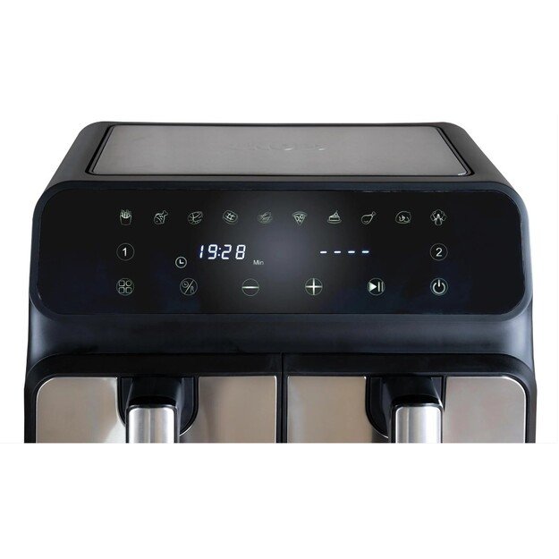 Unold 58685 fryer Double 8 L Stand-alone 1700 W Hot air fryer Black, Grey 8