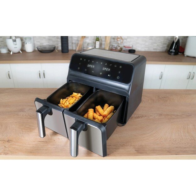 Unold 58685 fryer Double 8 L Stand-alone 1700 W Hot air fryer Black, Grey 4